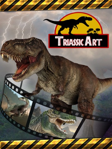 triassic art photo booth - insert a world of dinosaur special effects in your images ipad images 3