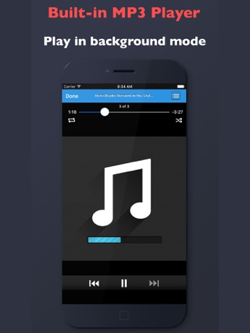 mymp3 - free mp3 music player & convert videos to mp3 ipad images 1