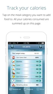 calorie counter free - lose weight, gain fitness, track calories and reach your weight goal with this app as your pal iphone images 1