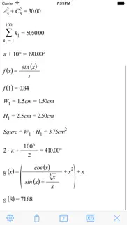 formula calc - reimagined the calculator iPhone Captures Décran 4