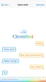 cleverbot iphone capturas de pantalla 1