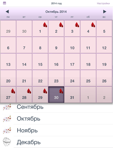 Женский Календарь - icycle айпад изображения 2
