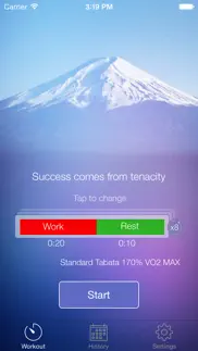 tabata timer for hiit and interval trainings iphone images 1