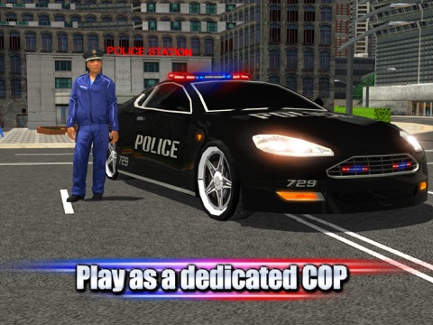 crime town police car driver iPad Captures Décran 2
