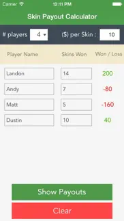golf skins payout calculator iphone images 2