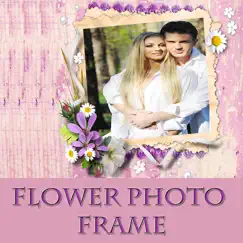 flower photo frame and pic collage logo, reviews