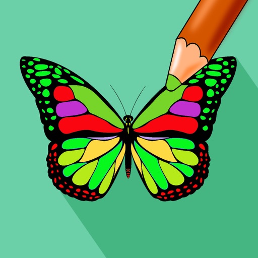 Butterfly Color - Coloring Book for Stress Relief app reviews download