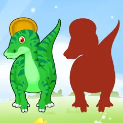 dinosaur drag drop and match shadow dino for kids logo, reviews