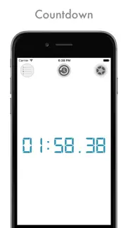 ultra chrono - both timer and stopwatch in one app iphone images 3