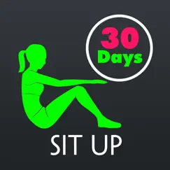 30 day sit up fitness challenges ~ daily workout logo, reviews