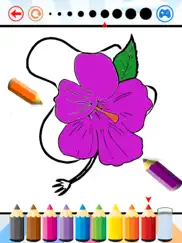 flowers coloring book for kids - drawing free game ipad images 2