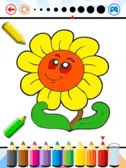 flowers coloring book for kids - drawing free game ipad images 1