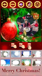 marcos de fotos de feliz navidad - crear tarjetas iphone capturas de pantalla 1