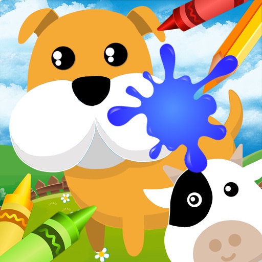 Cute Animal Coloring - Fun artstudio for kids app reviews download