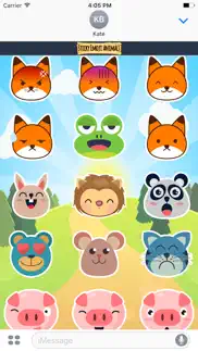 sticky emoji animals stamps iphone images 3