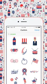 4th of july stickers for imessage by chatstick iphone images 1