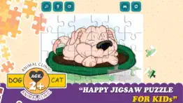 cats and dogs cartoon jigsaw puzzle games iphone images 1