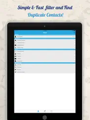 contactmanager - merge, cleanup duplicate contacts ipad images 1