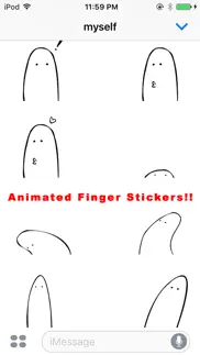 finger animated stickers iphone images 1