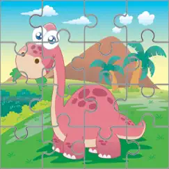dinosaur jigsaw puzzle kids 7 to 2 years old games logo, reviews
