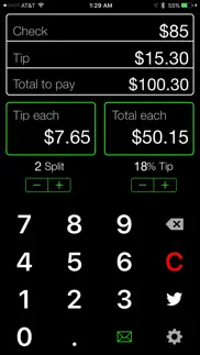 tip calculator master % - best bill splitting app iphone images 1