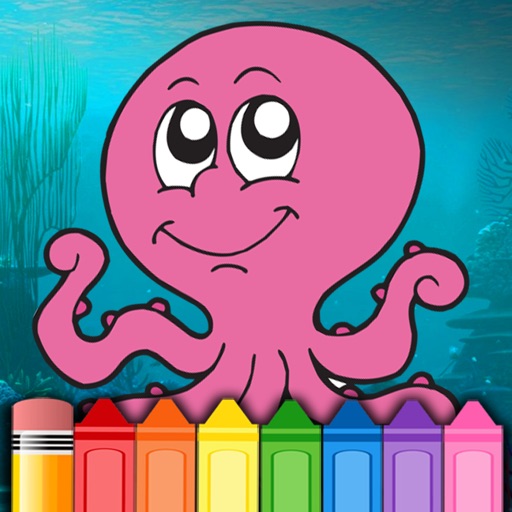 Children Ocean Fish Coloring Page - Games for kids app reviews download