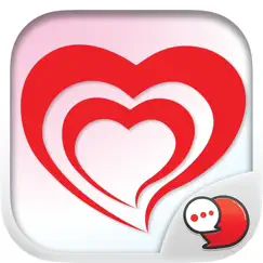 red heart collection stickers for imessage logo, reviews