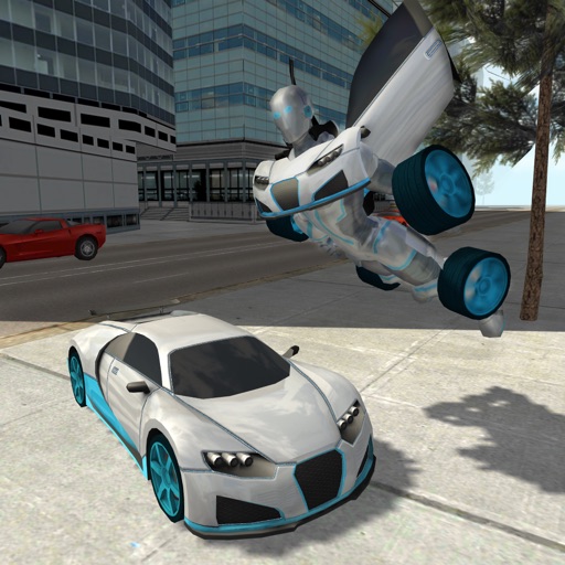 Flying Car Robot Flight Drive Simulator Game 2017 app reviews download