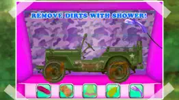 kids car washing game: army cars iphone images 1