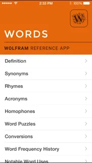 wolfram words reference app iphone resimleri 1