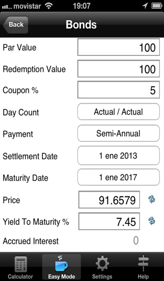 calculadora financiera iphone capturas de pantalla 4