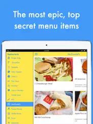 fast food secret menu guide ipad images 1