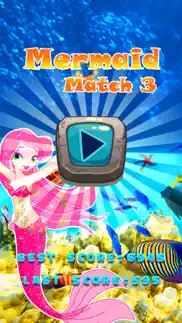 mermaid match 3 puzzle-mermaid drag drop line game iphone images 1