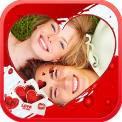 valentine's day love cards - romantic photo frame logo, reviews