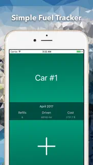 simple fuel tracker - mpg calculator, mileage log iphone images 1