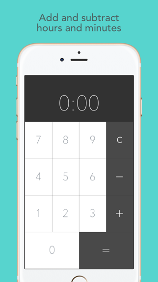 calculadora de horas y minuto iphone capturas de pantalla 1