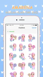 amarena hijabgirl eng stickers for imessage iphone images 1