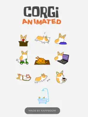 cute corgi animated stickers ipad images 1