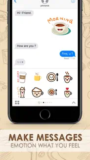 coffee stickers for imessage by chatstick iphone images 2