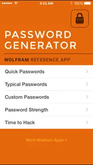 wolfram password generator reference app iphone bildschirmfoto 1