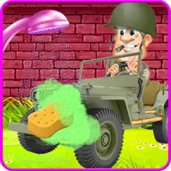 kids car washing game: army cars logo, reviews