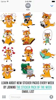 darwin the fox sticker pack iphone images 3