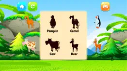 vocabulary animal puzzle matching shadow for kids iphone images 1