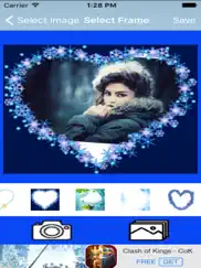 blue heart romantic photo frame ipad images 2