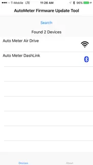 autometer firmware update tool iPhone Captures Décran 1
