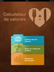 calculateur de calories iPad Captures Décran 1