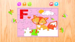 alphabet a-z animals jigsaw puzzles for kids iphone images 3
