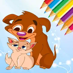 dog & cat coloring book - all in 1 animals drawing logo, reviews