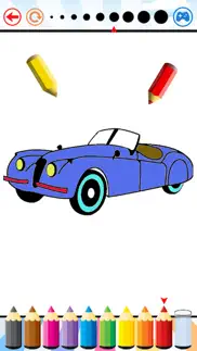 car coloring book - vehicle drawing for kids iphone images 3