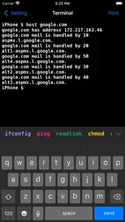 c shell - c language compiler iPhone Captures Décran 3